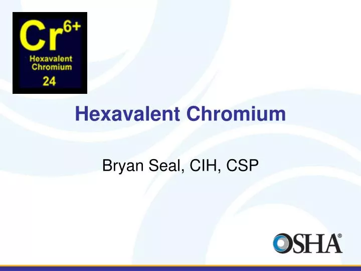 PPT Hexavalent Chromium PowerPoint Presentation, free download ID