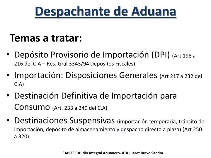PPT - Despachante de Aduana PowerPoint Presentation, free download - ID ...