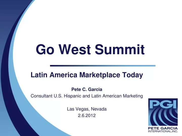 PPT Go West Summit PowerPoint Presentation, free download ID7053853