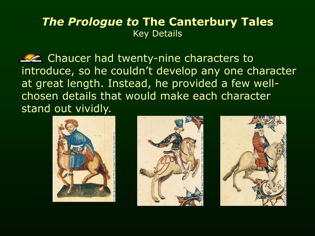 chaucer the canterbury tales prologue