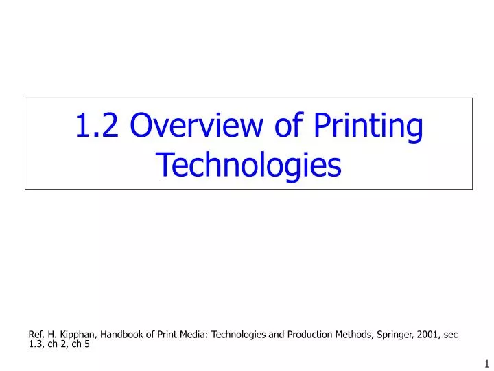 1 2 overview of printing technologies n.