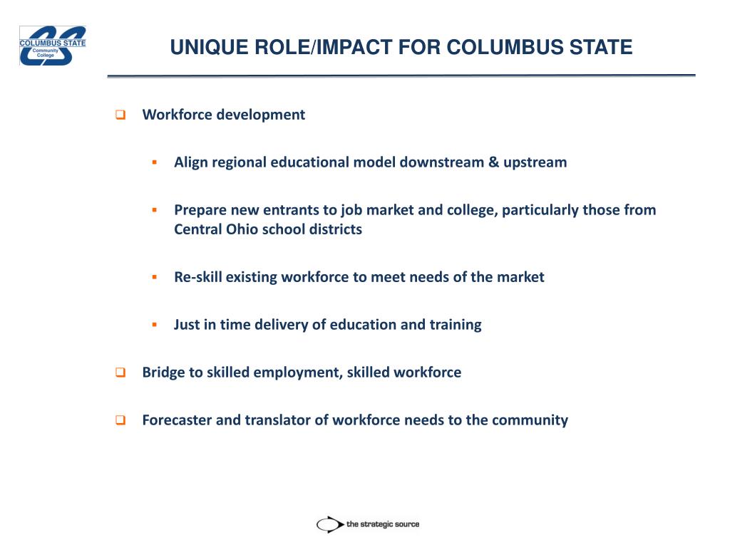 columbus state workforce development