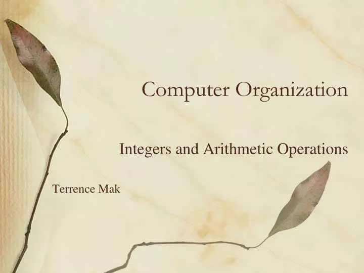 computer organization n.