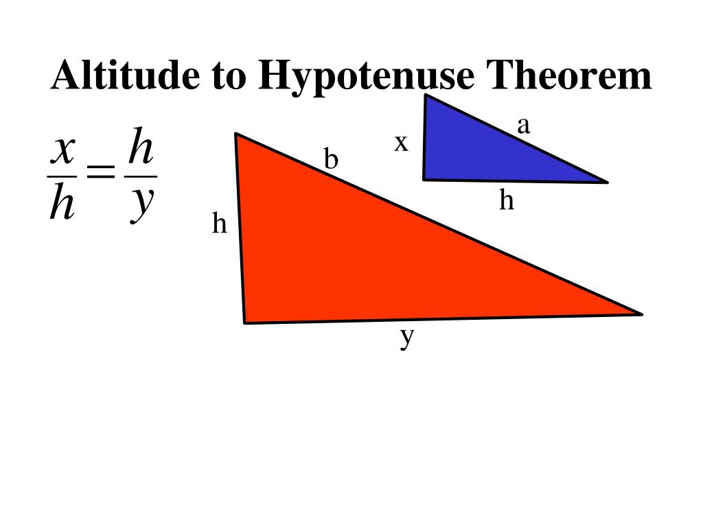 Ppt Altitude To The Hypotenuse Theorem Powerpoint Presentation Free
