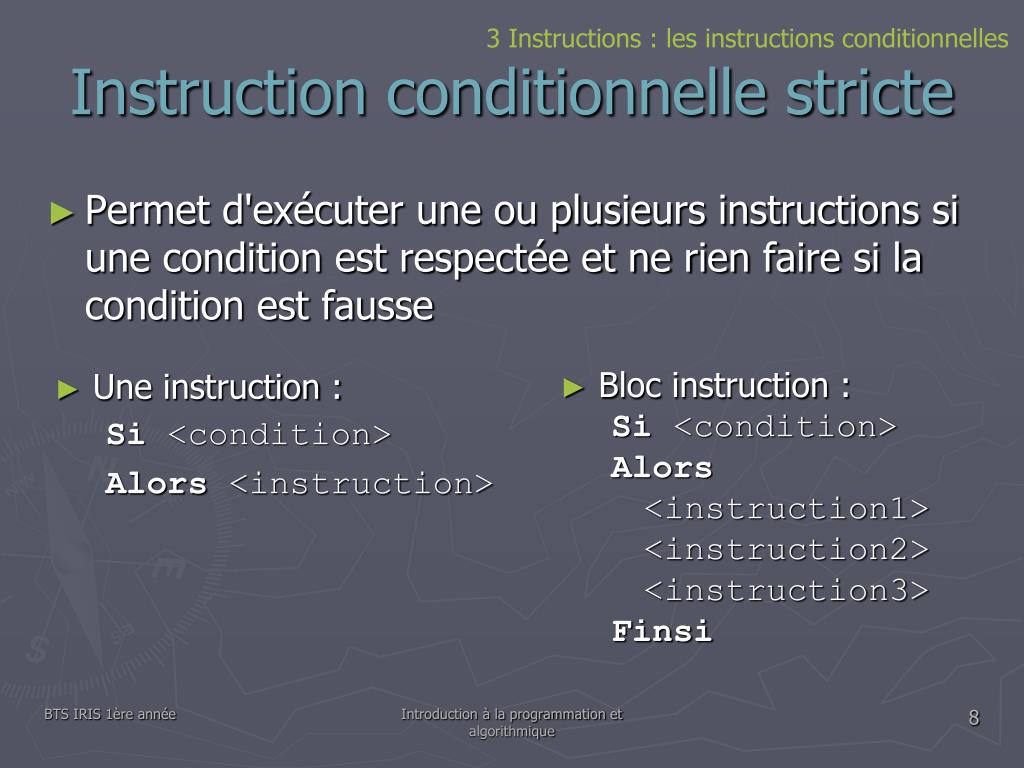 PPT Initiation La Programmation Et Algorithmique Cours 2 PowerPoint PPT Initiation La Programmation Et Algorithmique Cours 2 PowerPoint