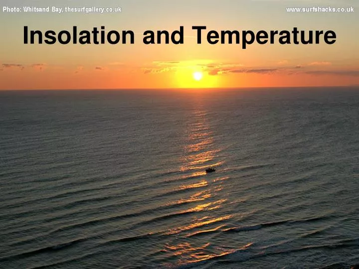 insolation temperature ppt powerpoint presentation