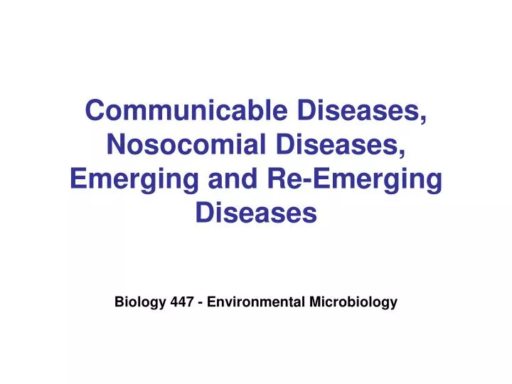 biology 447 environmental microbiology n.