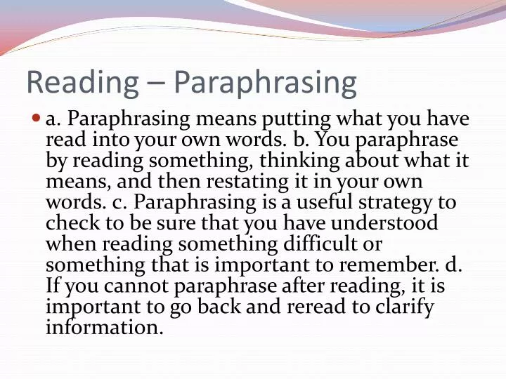 readwrite paaaraphrasing readwrite paaaraphrasing