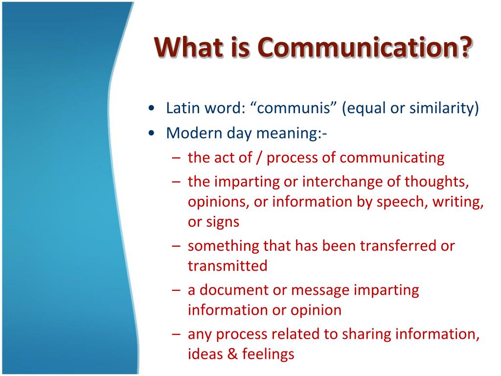 definition of presentation in communication