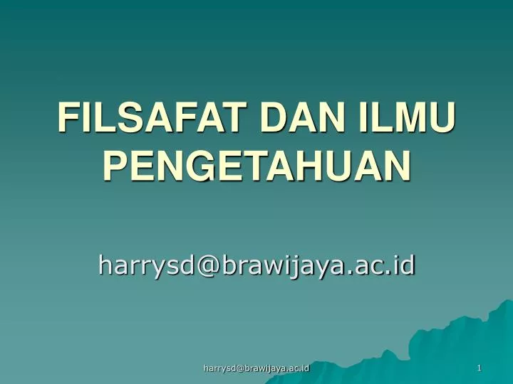 Ppt Filsafat Dan Ilmu Pengetahuan Powerpoint Presentation Free