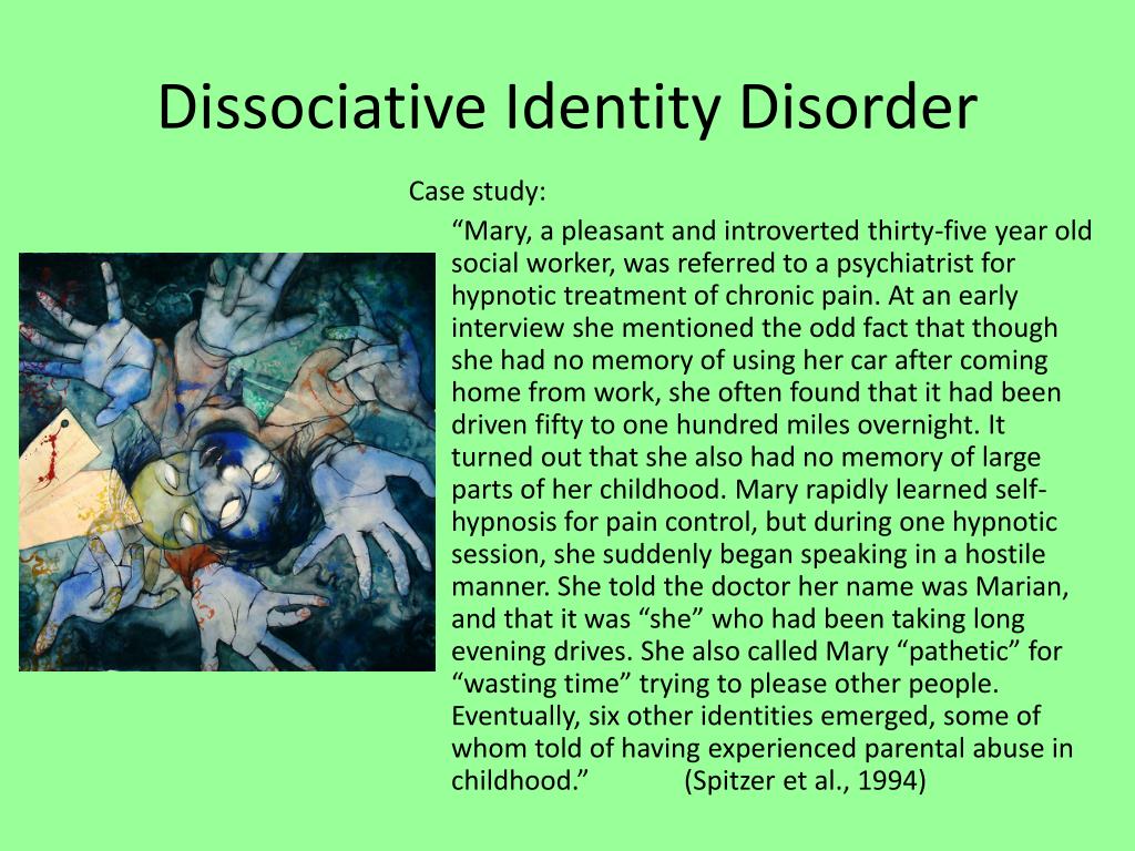 dissociative identity disorder case study paula