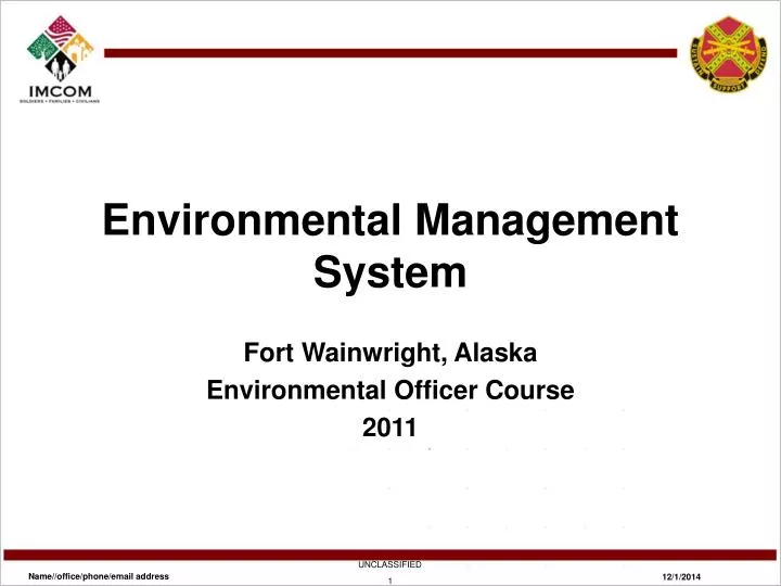 environmental management system n.