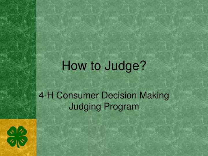 how to judge ppt presentation