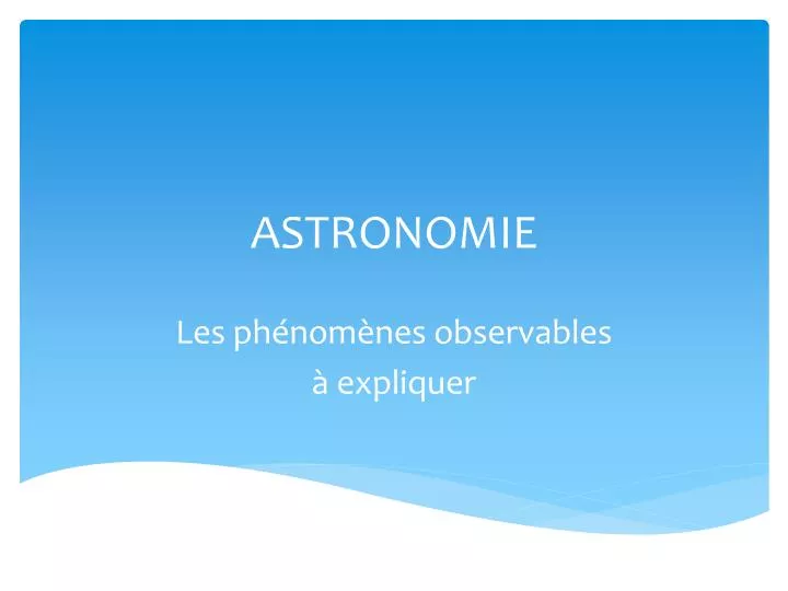 astronomie n.