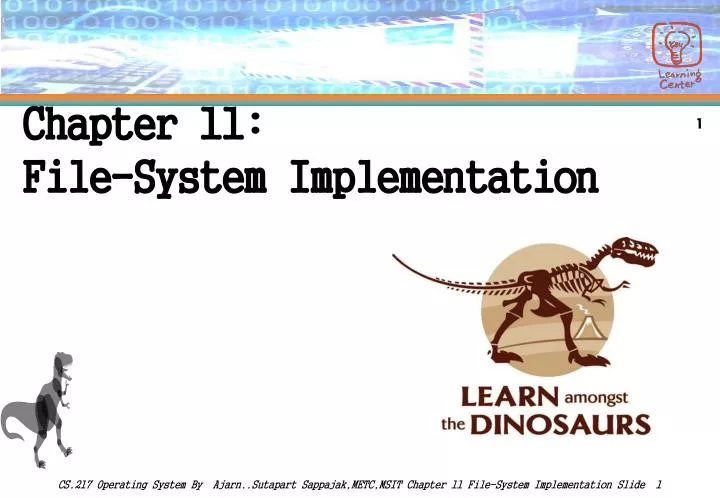 PPT - Chapter 11: File-System Implementation PowerPoint Presentation ...