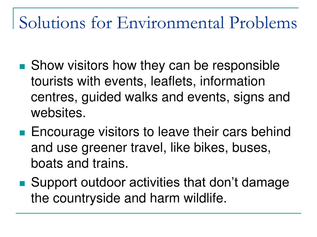measures to solve environmental problems