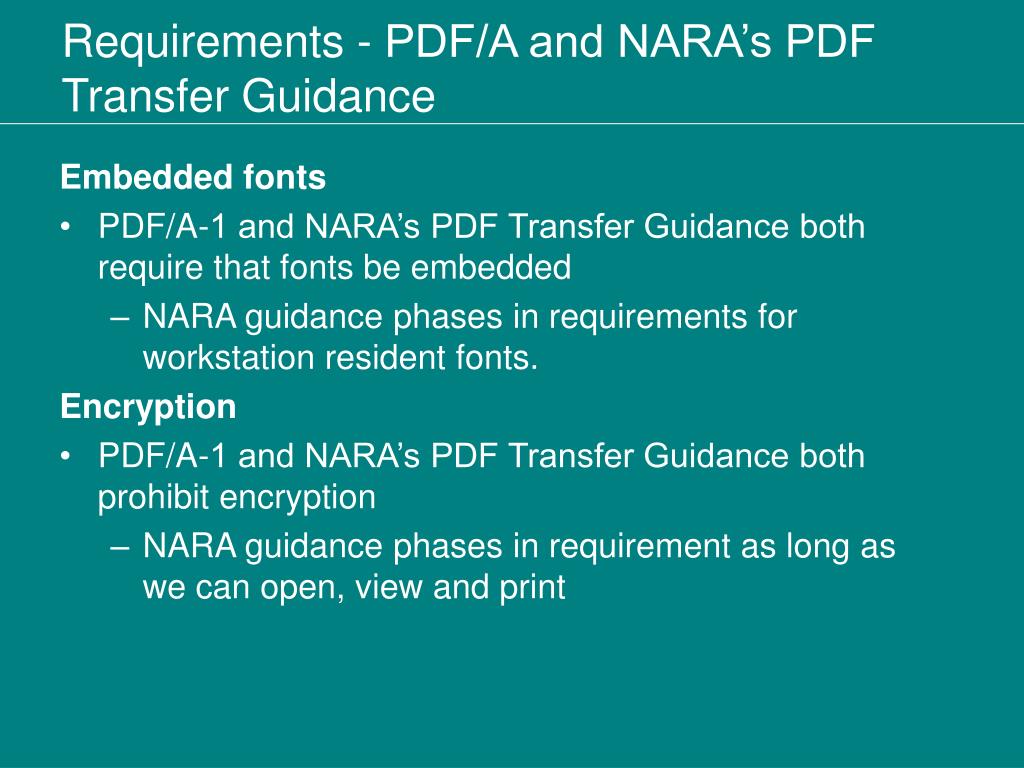 PPT - What Agencies Should Know About PDF/A-1 PowerPoint Presentation ...