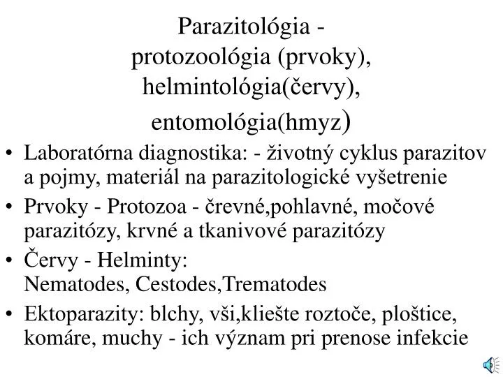 Platyhelminthes jellemzői ppt
