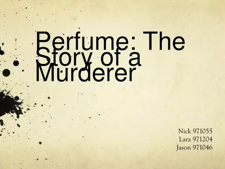 perfume the story of a murderer n.