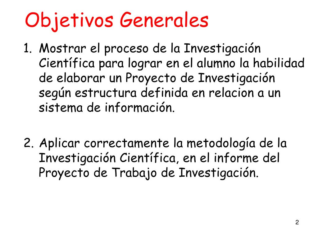 Ejemplo De Objetivos Generales De Una Investigacion Ejemplo Sencillo Images