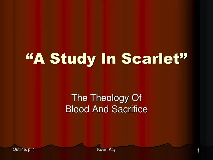 a study in scarlet n.