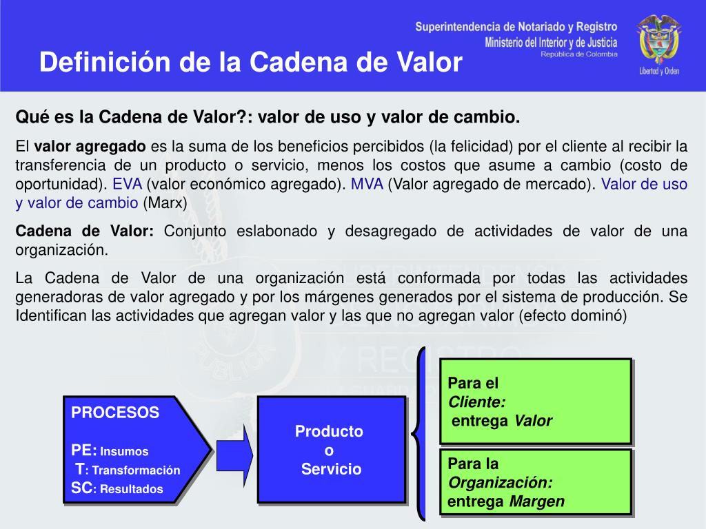 PPT - DEFINICIÓN DE LA CADENA DE VALOR ETAPA DOS PowerPoint Presentation -  ID:7068473