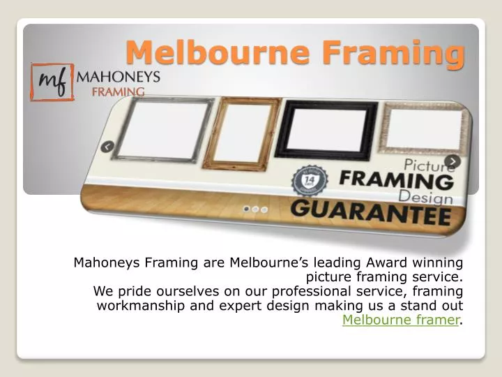 PPT Picture Framing Melbourne PowerPoint Presentation, free download