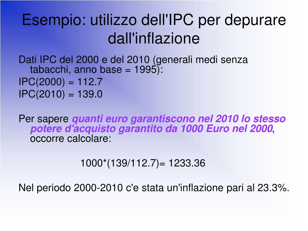 PPT - Analisi Statistica per le Imprese 4.4 Numeri Indice PowerPoint  Presentation - ID:7069521