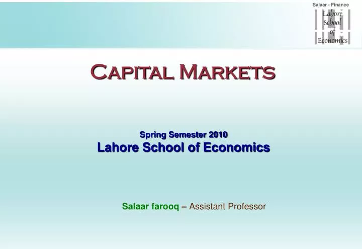 PPT - Capital Markets PowerPoint Presentation, free download - ID:7070704