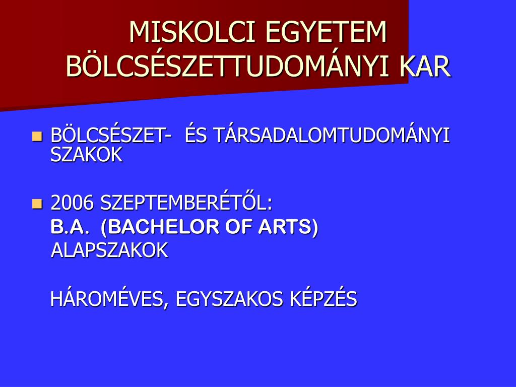 PPT - MISKOLCI EGYETEM PowerPoint Presentation, free download - ID:7070920