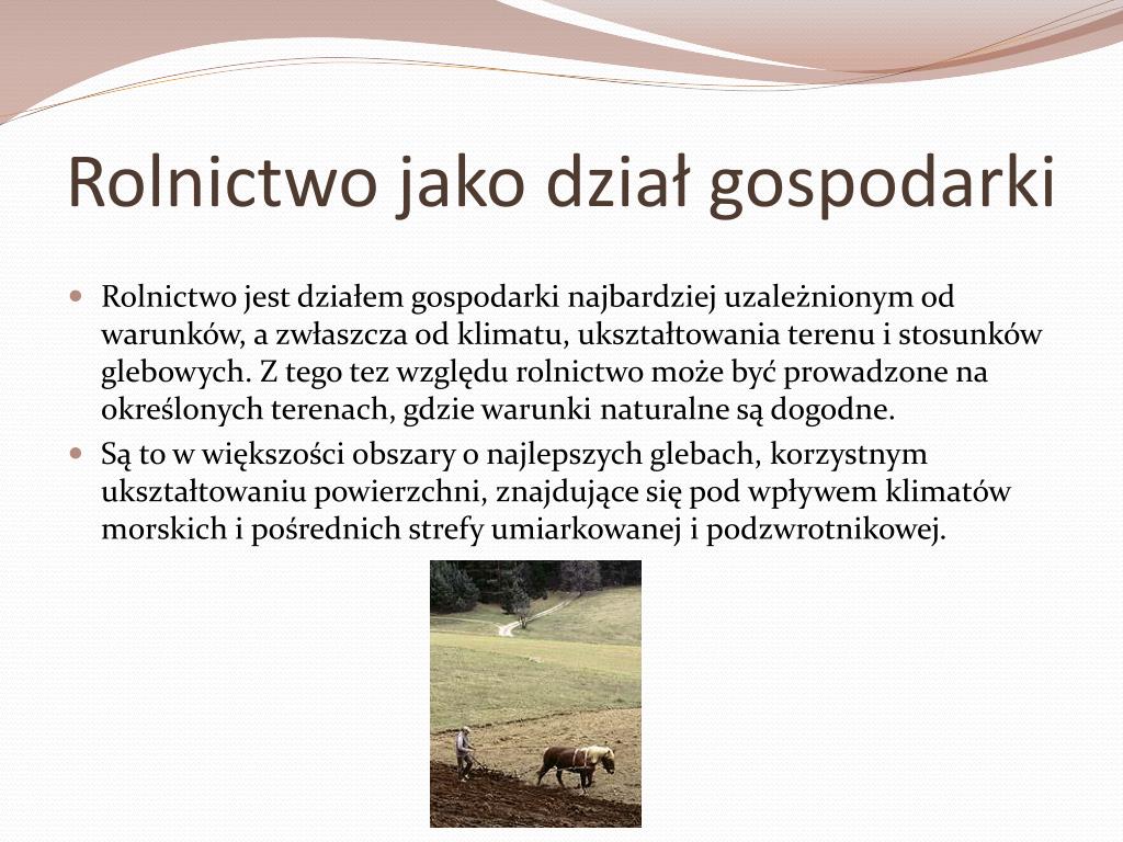 Funkcje Rolnictwa Jako Sektora Gospodarki PPT - Rolnictwo w Polsce PowerPoint Presentation, free download - ID