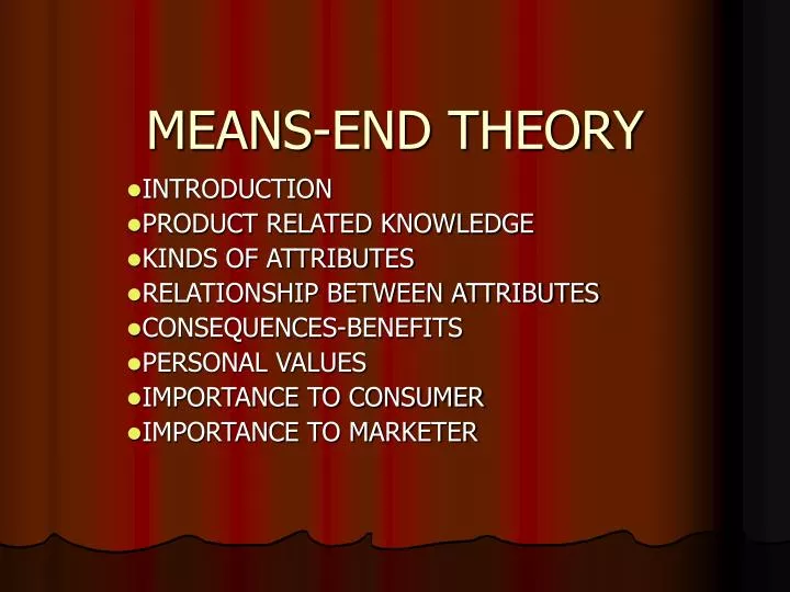 PPT MEANSEND THEORY PowerPoint Presentation, free download ID7074155