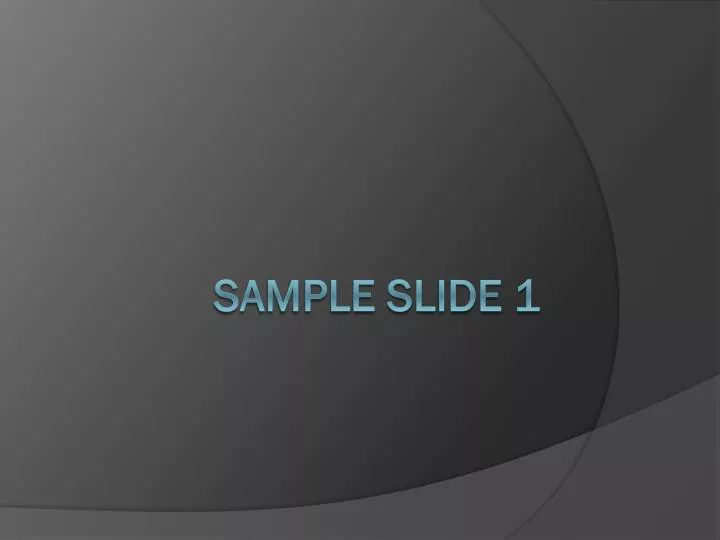 sample slide 1 n.