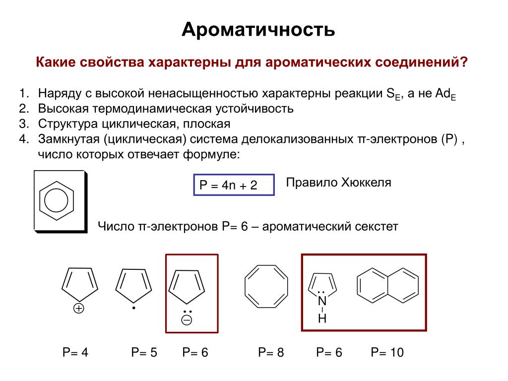 Какая из указанных характеристик. Ароматические углеводороды критерии ароматичности. Строение бензола ароматичность. Индол критерии ароматичности. Правило Хюккеля бензол.
