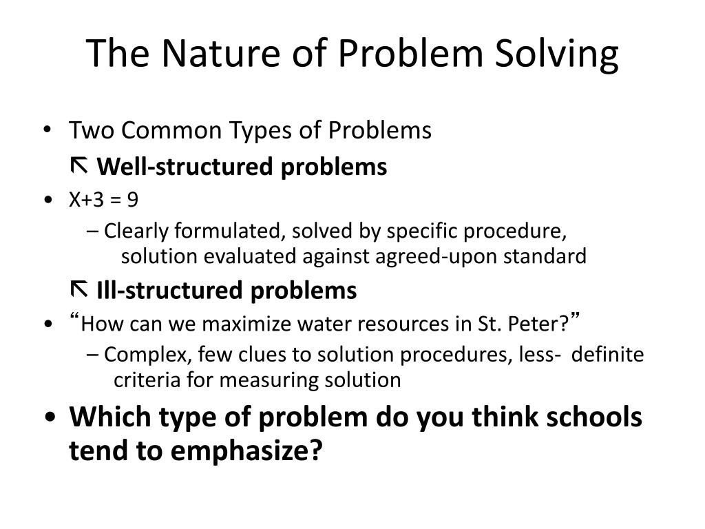 problem solving nature