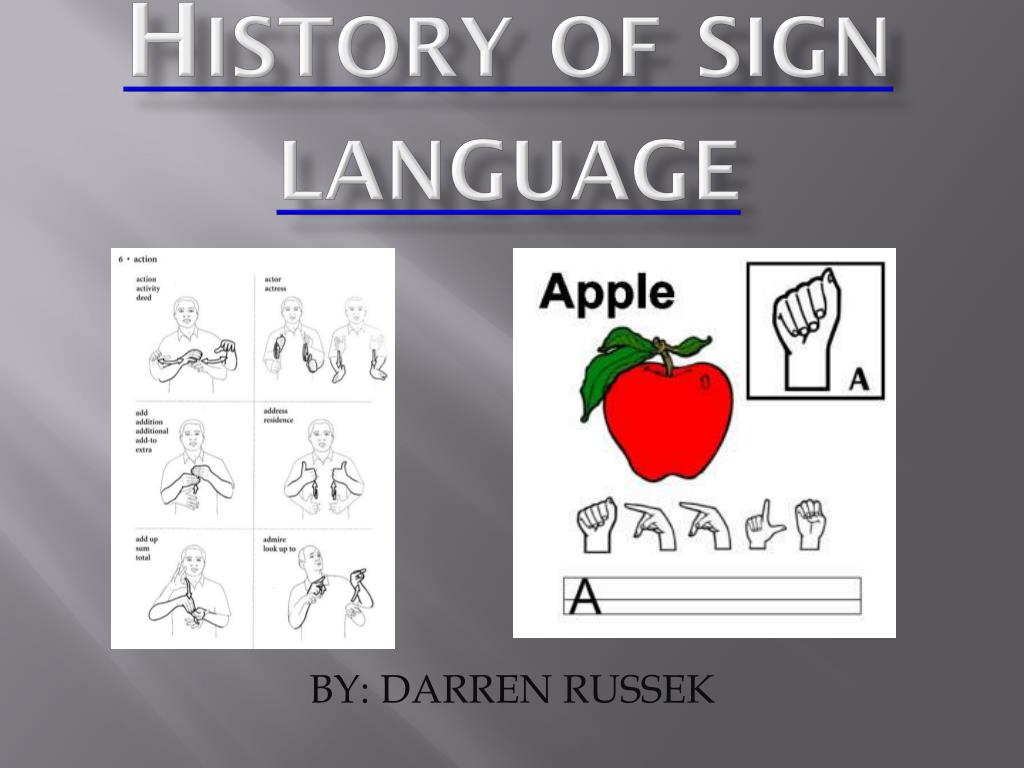 history of sign language essay