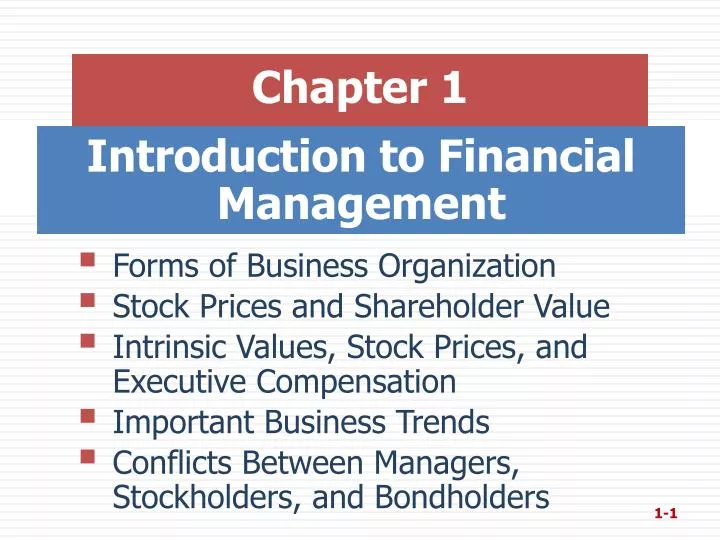 Ppt introduction to financial management powerpoint presentation