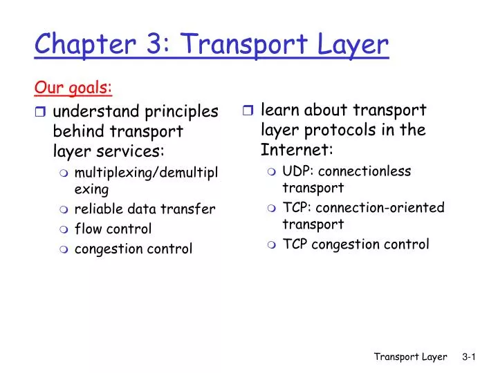 chapter 3 transport layer n.