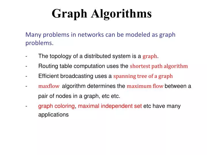 graph algorithms presentation