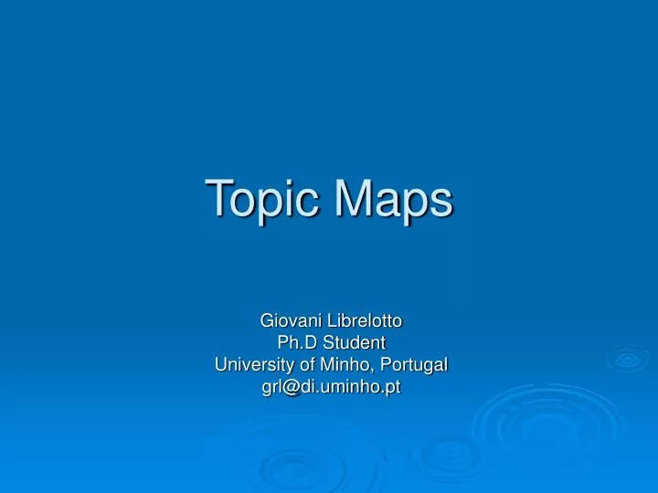topic maps n.