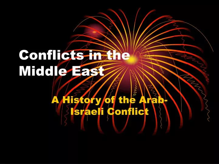 conflicts in the middle east n.