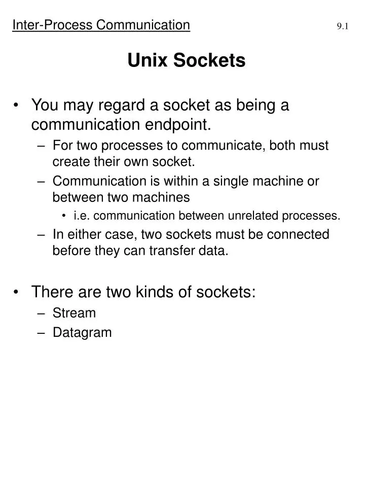 Unix Socket Client Example at Judy Alston blog