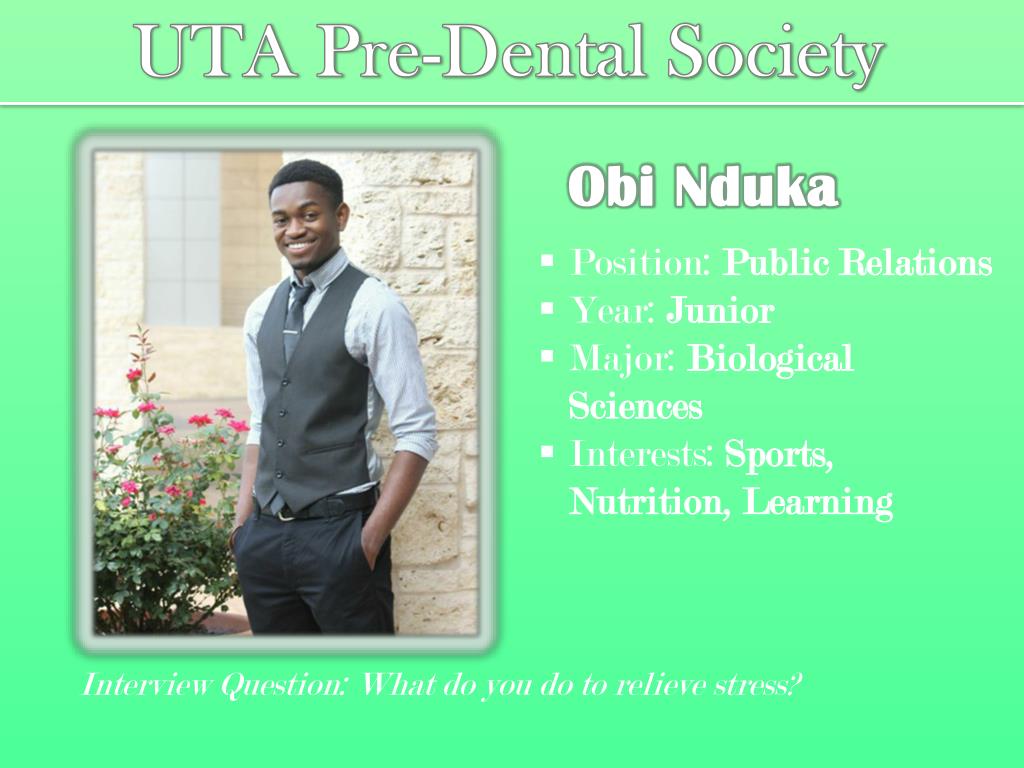 PPT UTA PreDental Society PowerPoint Presentation, free download