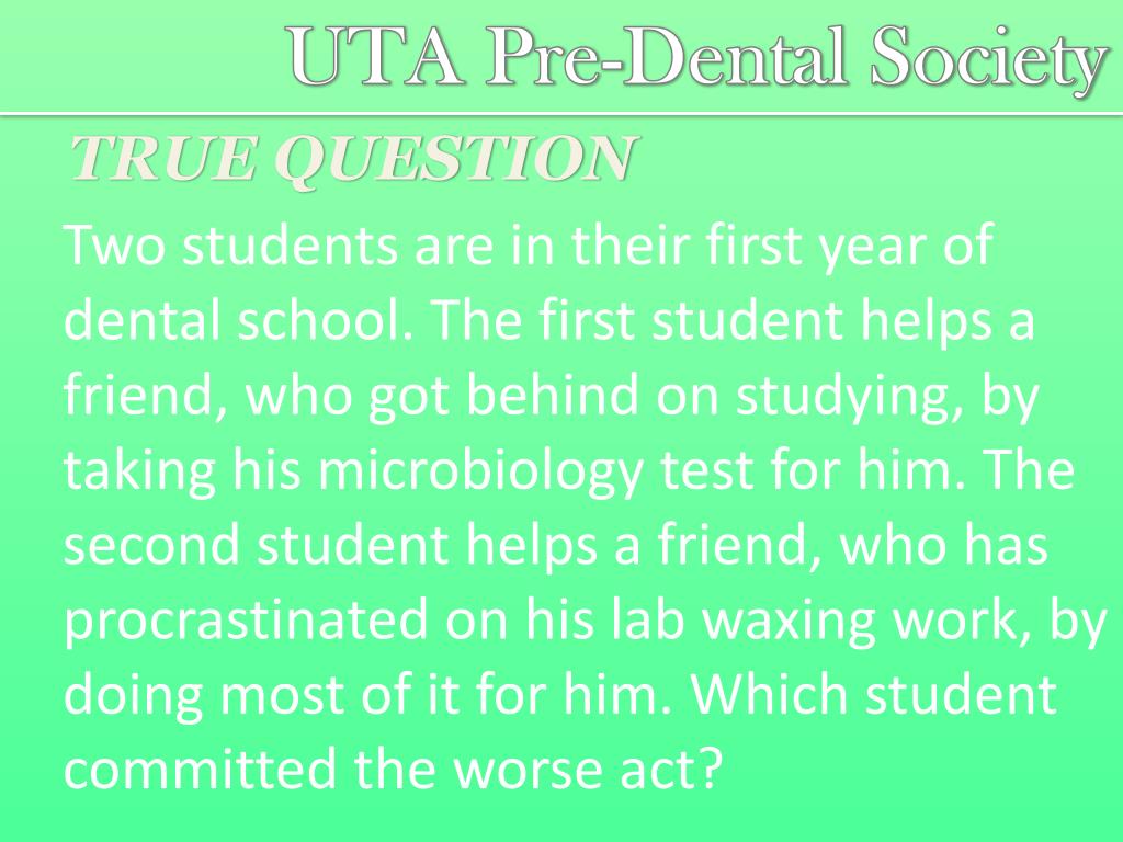 PPT UTA PreDental Society PowerPoint Presentation, free download