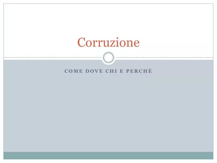 corruzione n.
