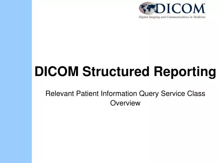 dicom structured reporting n.