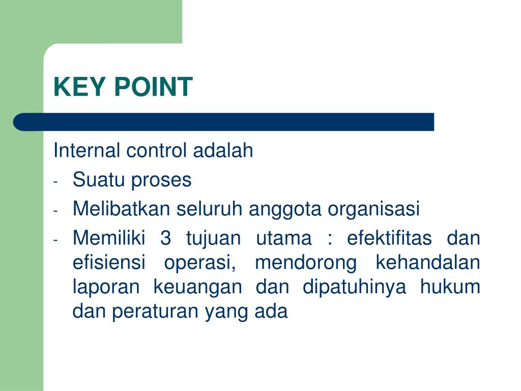 Key points. Internal pointing