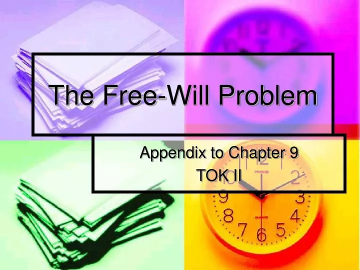the free will problem n.