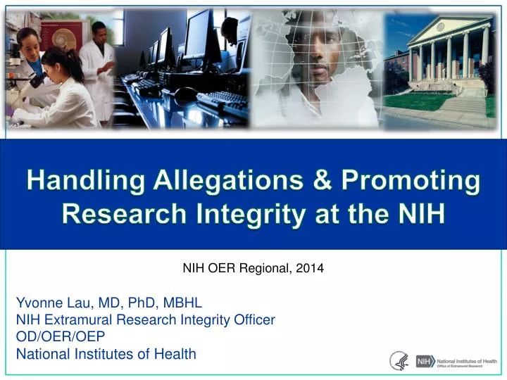handling allegations promoting research integrity at the nih n.