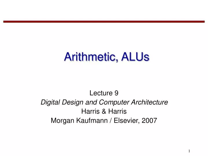arithmetic alus n.